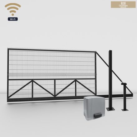 3D táblás 40x40 Úszókapu váz szett + ROLLKIT Drift-40 szett