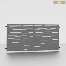 Lézervágott kerítés betét 230cm csíkos