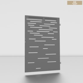 Lézervágott kiskapu 1,2m csíkos