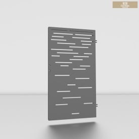 Lézervágott kiskapu 1m csíkos