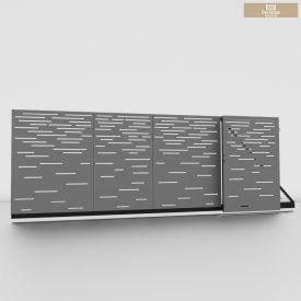   Lézervágott úszókapu 3,5m + lézervágott kiskapu 1,2m csíkos