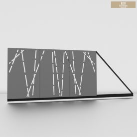 Lézervágott úszókapu váz szett 3m nád