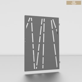 Lézervágott kiskapu 1,2m nád