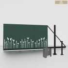 Lézervágott Úszókapu váz 3m + Ditec Ion 6 szett  leveles