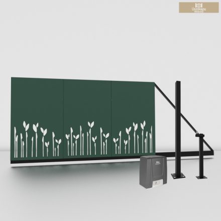 Lézervágott Úszókapu váz 3m + Ditec Ion 6 szett  leveles