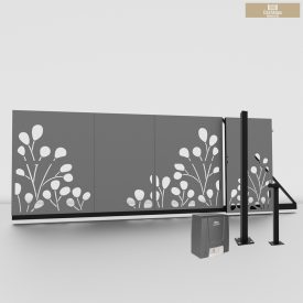   Lézervágott Úszókapu váz 3,5m + kiskapu + Ditec Ion 6 szett  bogyós