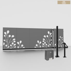   Lézervágott Úszókapu váz 4m + kiskapu + Ditec Ion 6 szett  bogyós